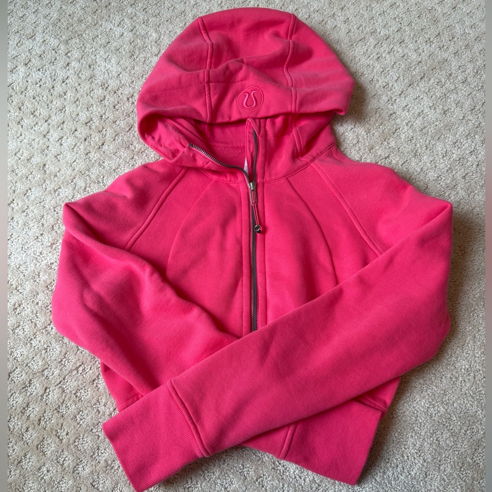 Lululemon scuba pink zipup Hoodie Sweatshirt